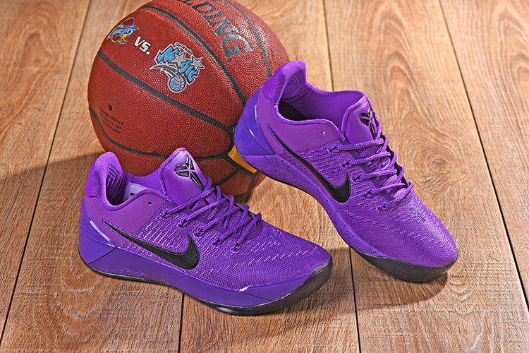 New Nike Kobe A.D All Purple Black Logo Shoes